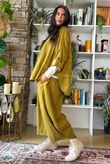 Bateau Needlecord Lazy Layer Top Mucky Olive